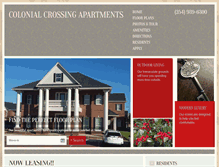 Tablet Screenshot of colonialcrossingapts.com